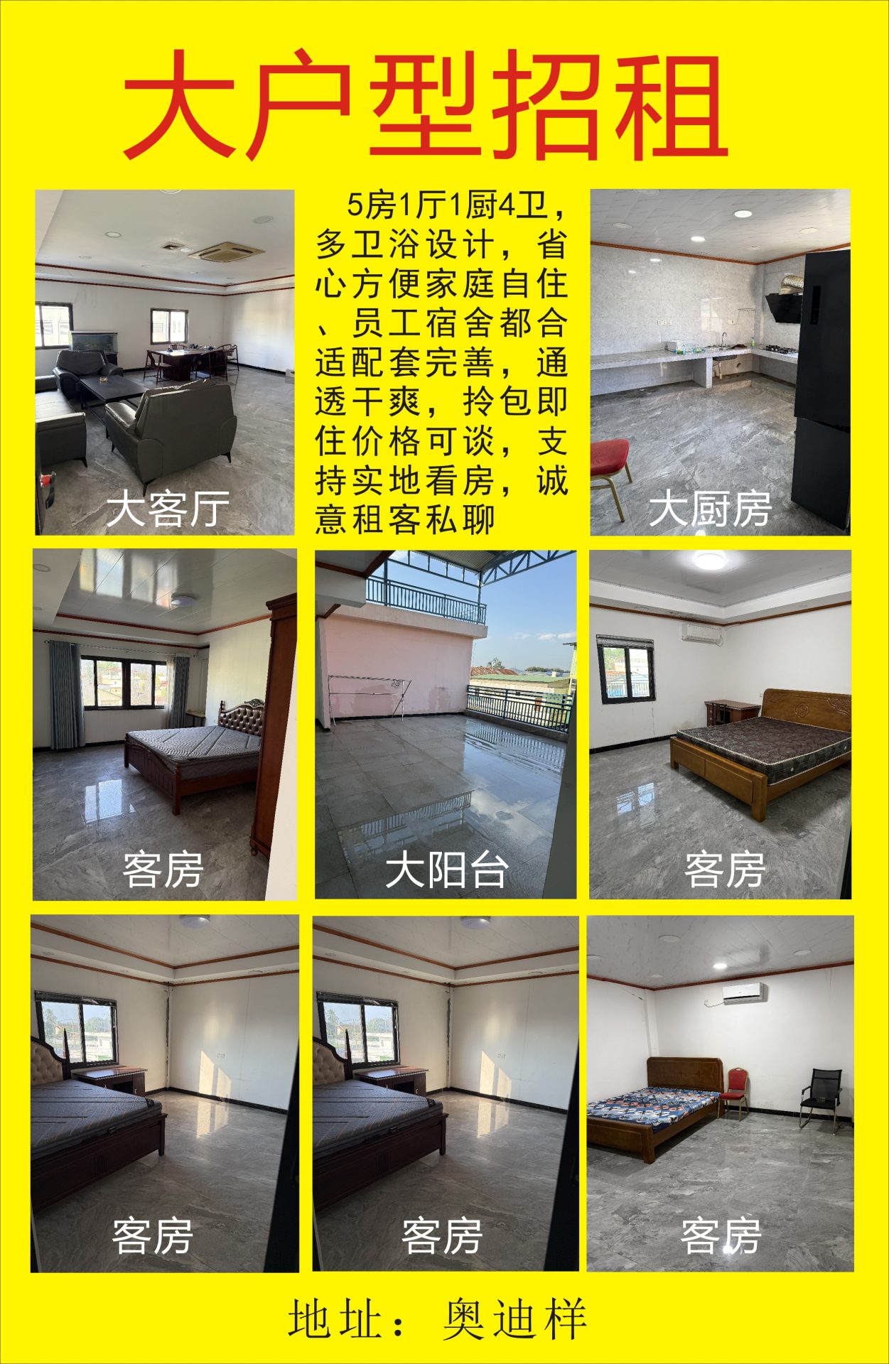 大户型房子出租